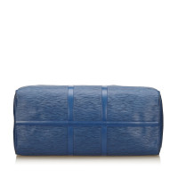 Louis Vuitton Keepall 55 in Pelle in Blu