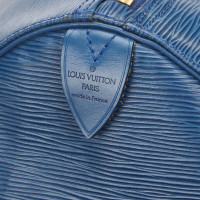 Louis Vuitton Keepall 55 aus Leder in Blau