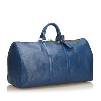 Louis Vuitton Keepall 55 aus Leder in Blau