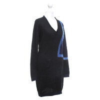 Costume National Knit dress in black / blue