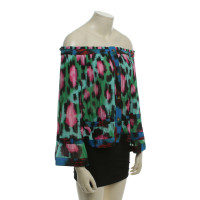 H&M (Designers Collection For H&M) Pleated blouse in multicolor