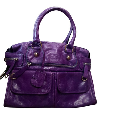 D&G Tote bag Leather in Violet