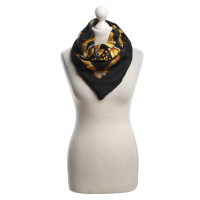 Hermès Silk scarf in black / yellow