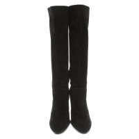 Jimmy Choo Bottes en Daim en Noir