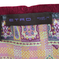 Etro Small silk cloth with fringes