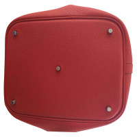 Hermès Picotin Leather in Red