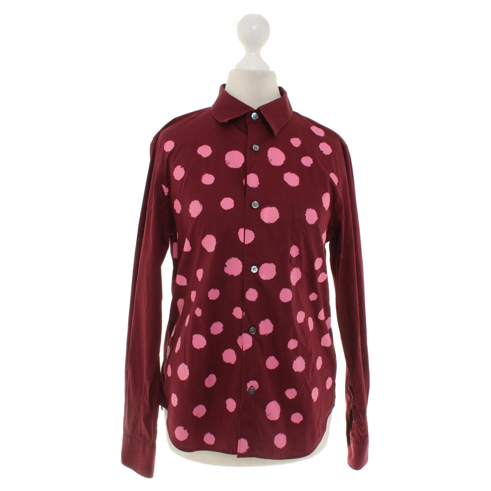 Comme Des Garçons For H&M Bordeauxkleurige blouse
