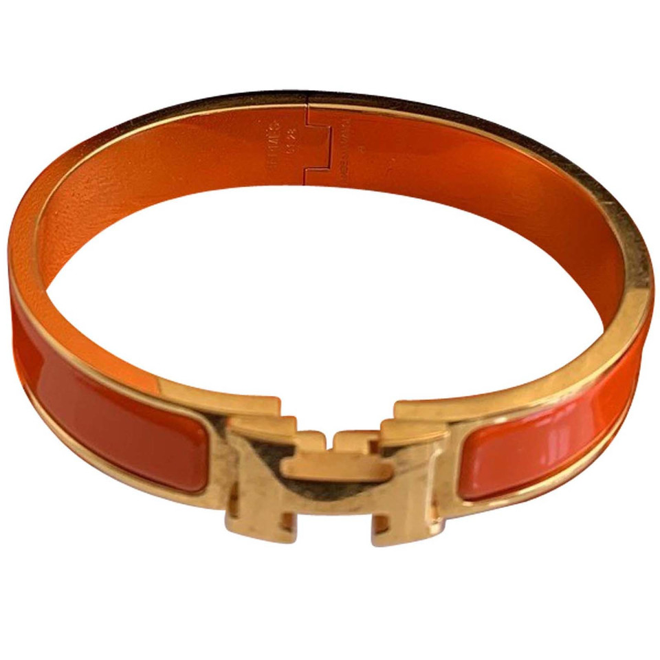 Hermès Bracelet/Wristband Yellow gold in Orange