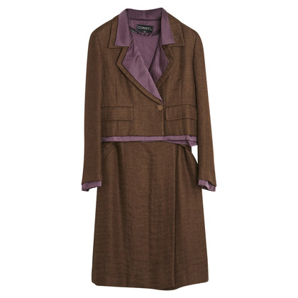 Chanel Jacket/Coat Wool in Brown