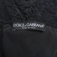 Dolce & Gabbana Spitzenkleid in Schwarz