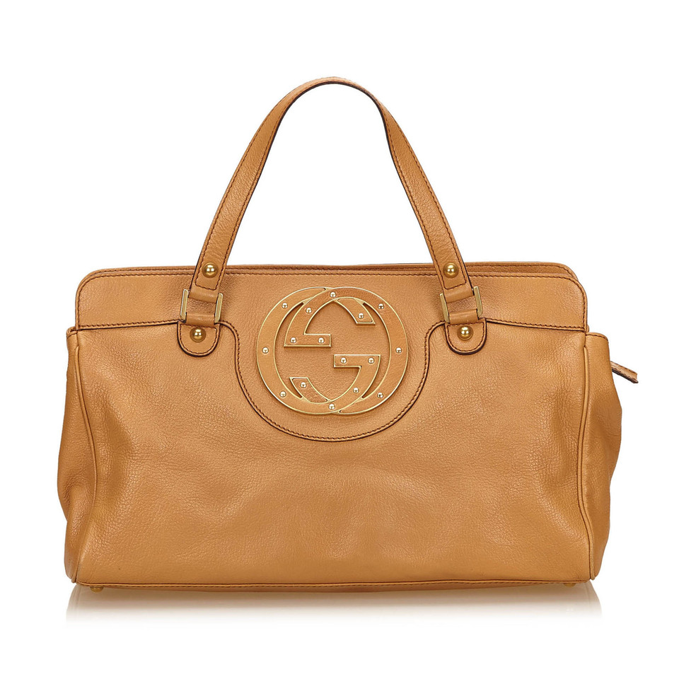Gucci Leather Double G Handbag