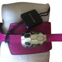 Bulgari Leren armband in roze