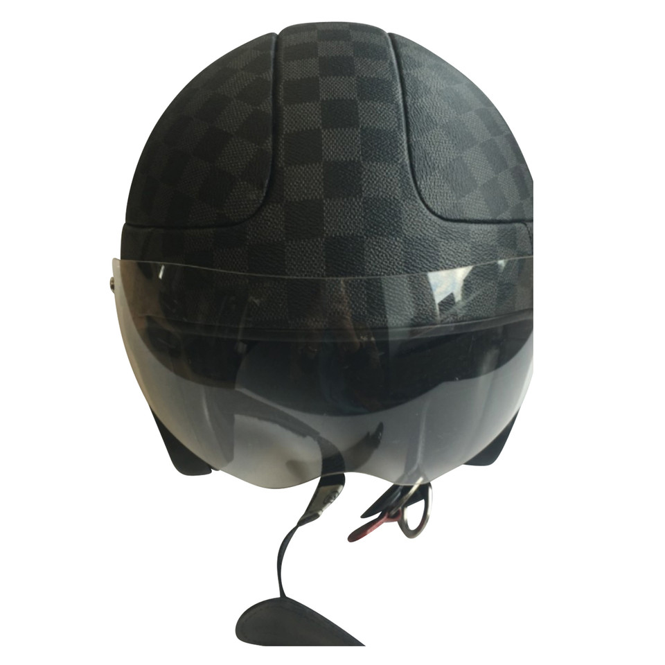 Louis Vuitton Motorcycle helmet from Damier Graphite Canvas