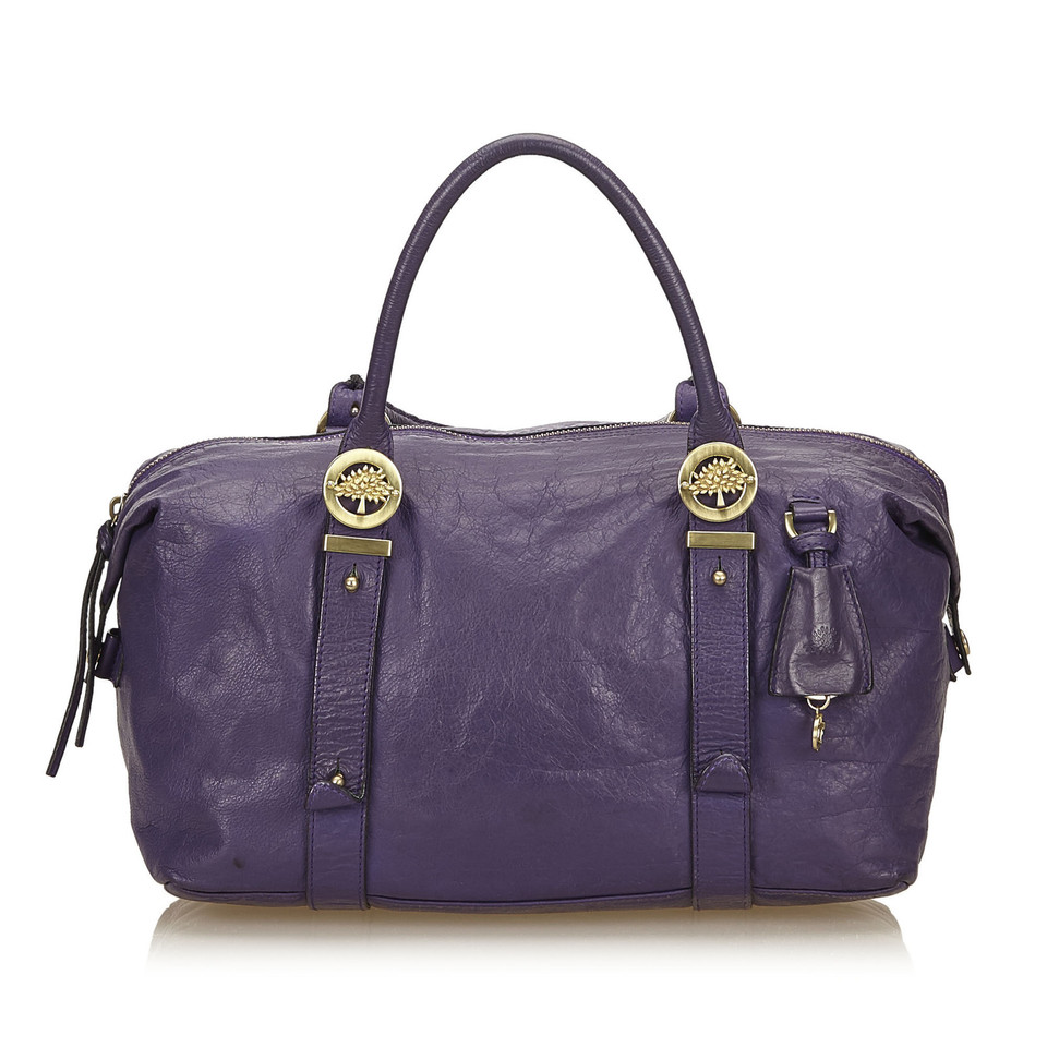 Mulberry Leather Duffel Bag
