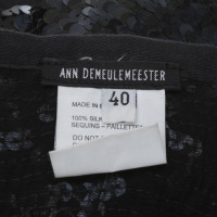 Ann Demeulemeester Wikkel rok met pailletten versiering