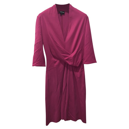 Giorgio Armani Vestito in Lana in Fucsia