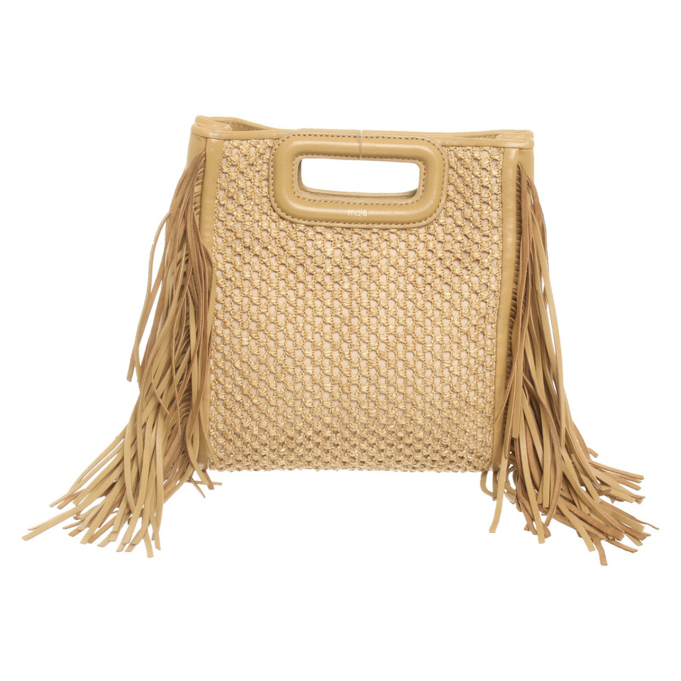 Maje Borsa a tracolla in Pelle in Beige