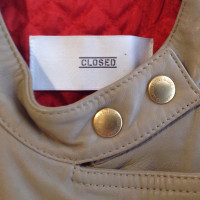 Closed Leather jacket in beige 