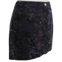See By Chloé Denim skirt with floral pattern