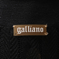 John Galliano Jurk in zwart