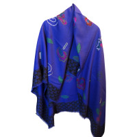 Gianni Versace Schal/Tuch aus Wolle in Blau