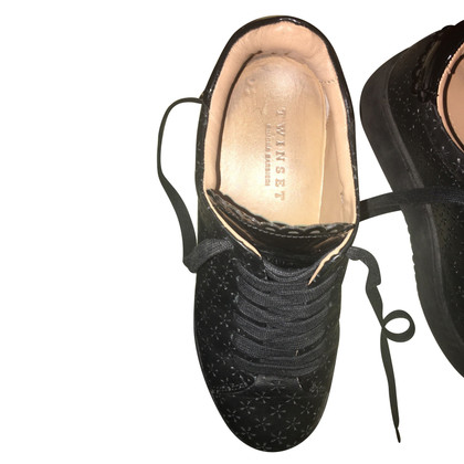 Twin Set Simona Barbieri Chaussures de sport en Cuir en Noir