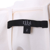 Tibi Top en soie crème