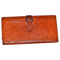 Hermès Ostrich leather wallet
