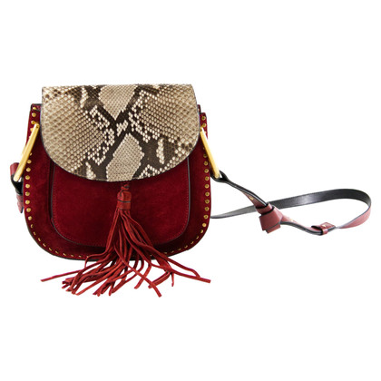 Chloé Hudson Bag Suede in Red