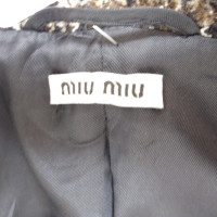 Miu Miu Woolen coat in Multicolor