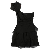 Ermanno Scervino Kleid aus Seide in Schwarz