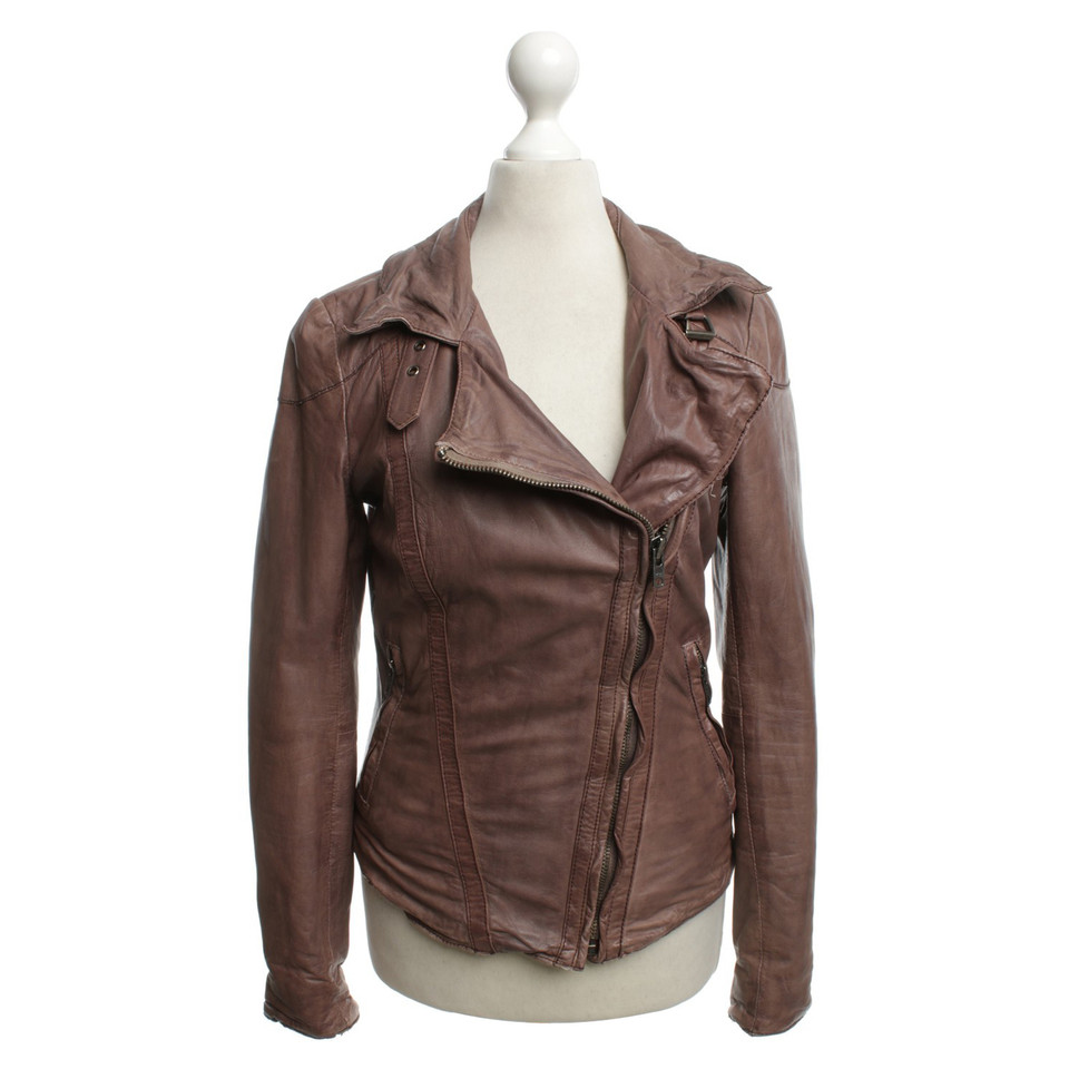Muubaa Leather jacket in biker style