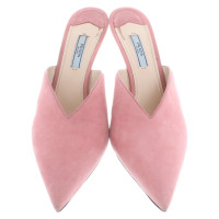 Prada Sandalen aus Leder in Rosa / Pink