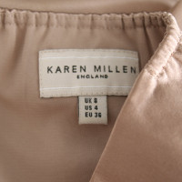 Karen Millen Top Silk in Beige