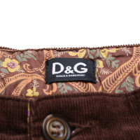 D&G Pantalon avec mélange de matériaux