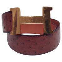 Hermès Vintage ostrich leather belt