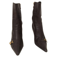 Christian Dior Ankle boots Leather in Brown