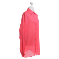 Versace Silk blouse in neon pink