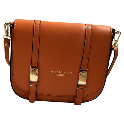 Maison Heritage Paris Handbag Leather in Orange