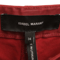 Isabel Marant Katoenen broek in het rood