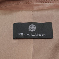 Rena Lange Giacca/Cappotto in Pelle in Talpa