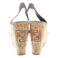 Fendi Sandaletten mit Keilabsatz