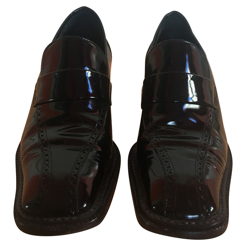 Pollini Slippers/Ballerinas Patent leather in Black