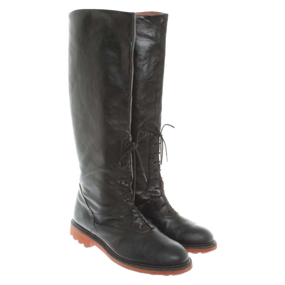 Robert Clergerie Boots Leather in Black