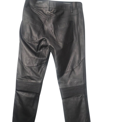 Other Designer Trousers Leather in Black