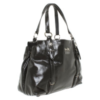 Coach Handbag Patent leather in Grey