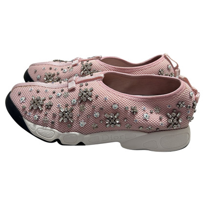 Dior Chaussures de sport en Coton en Rose/pink