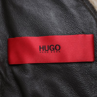 Hugo Boss Jas/Mantel Leer in Bruin