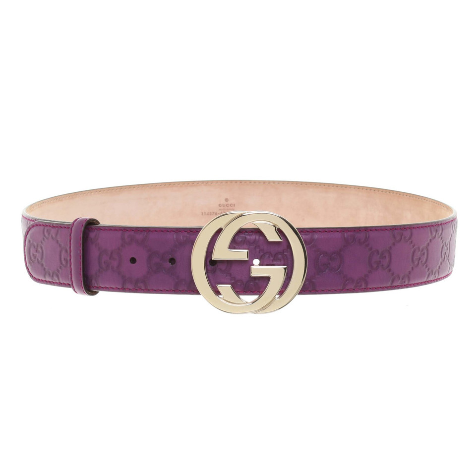 Gucci Belt in purple - Buy Second hand Gucci Belt in purple for €230.00