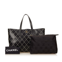 Chanel Surpique Leer in Zwart